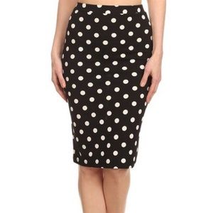 Knee length pencil skirt